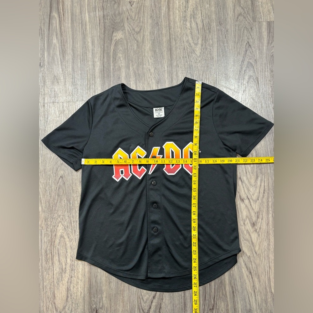 ACDC For Those About To Rock 2022 Jersey Baseball Black Mens Medium Double sided - Picture 4 of 6